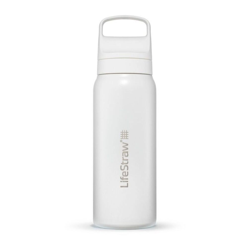LifeStraw 24oz Go Series Stainless Steel Water Filter Bottle - Polar White